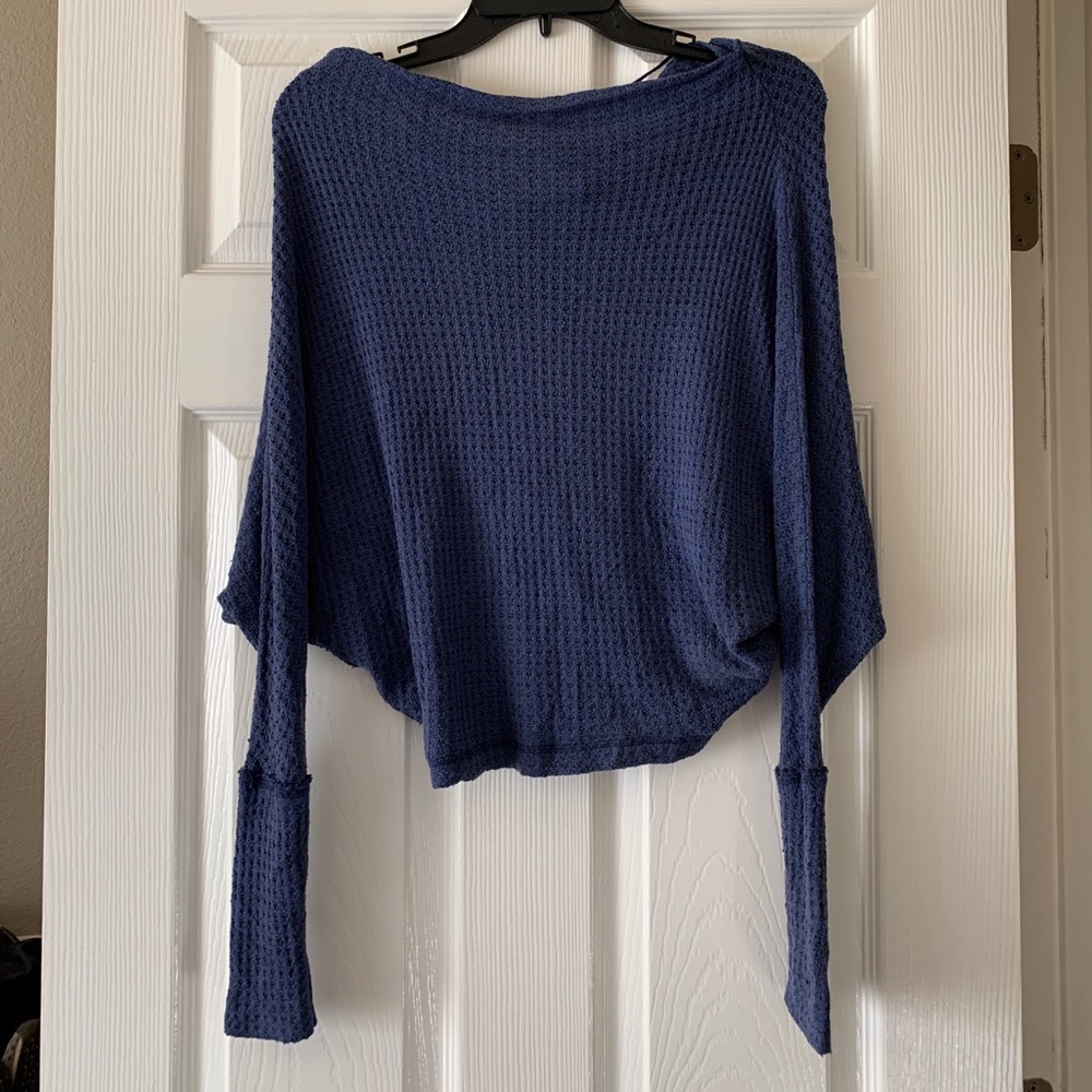 NWT Free People Waffle Knit Dollman Top